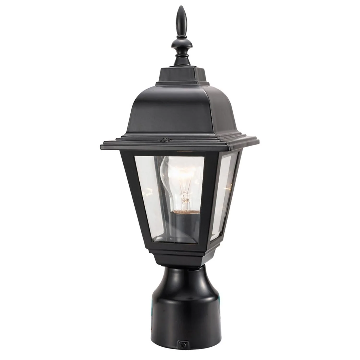 Design House Maple Street Outdoor Die-Cast Light Fixture in Black 16-Inch by 6-Inch