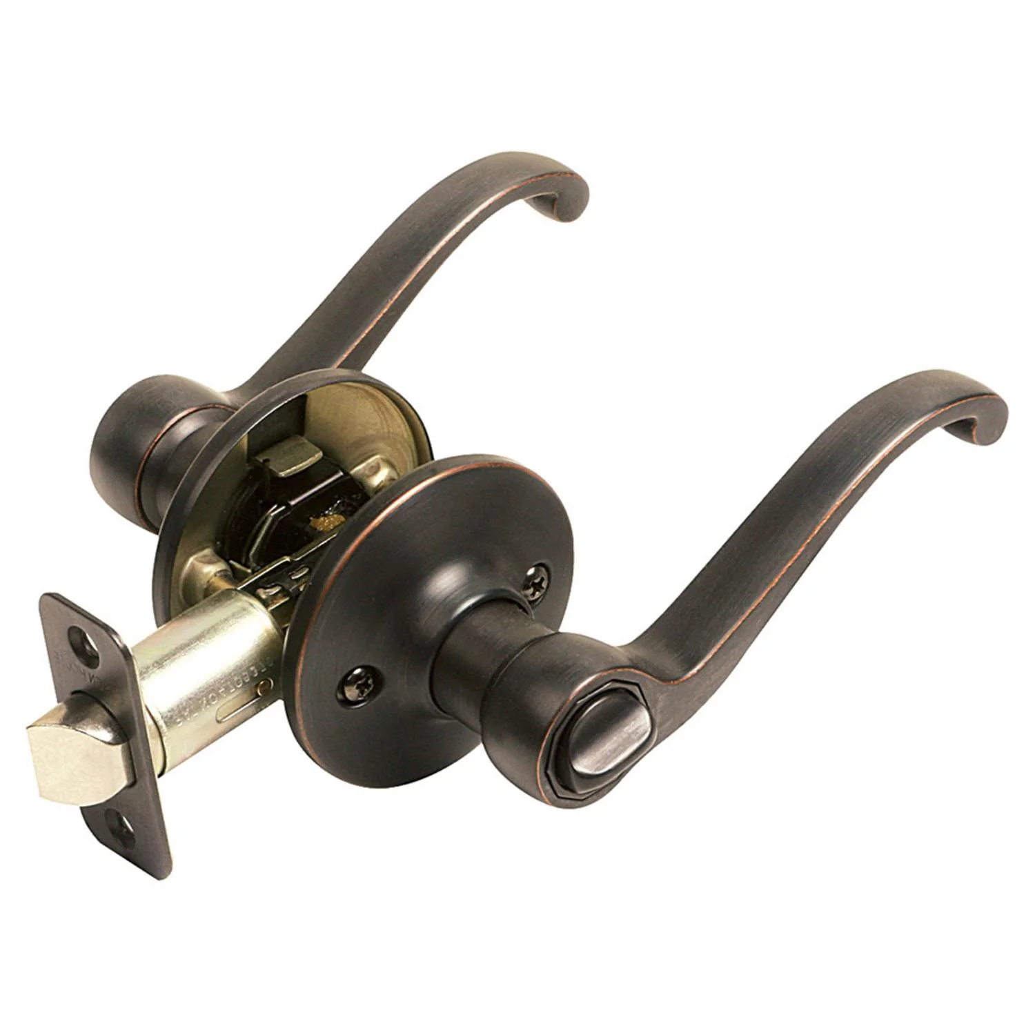 Design House Scroll Bronze Privacy Door Lever