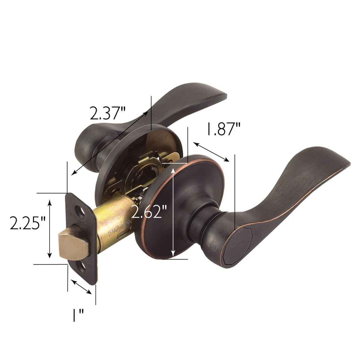 Design House Springdale 2-Way Passage Door Lever in Oil Rubbed Bronze - Image 4