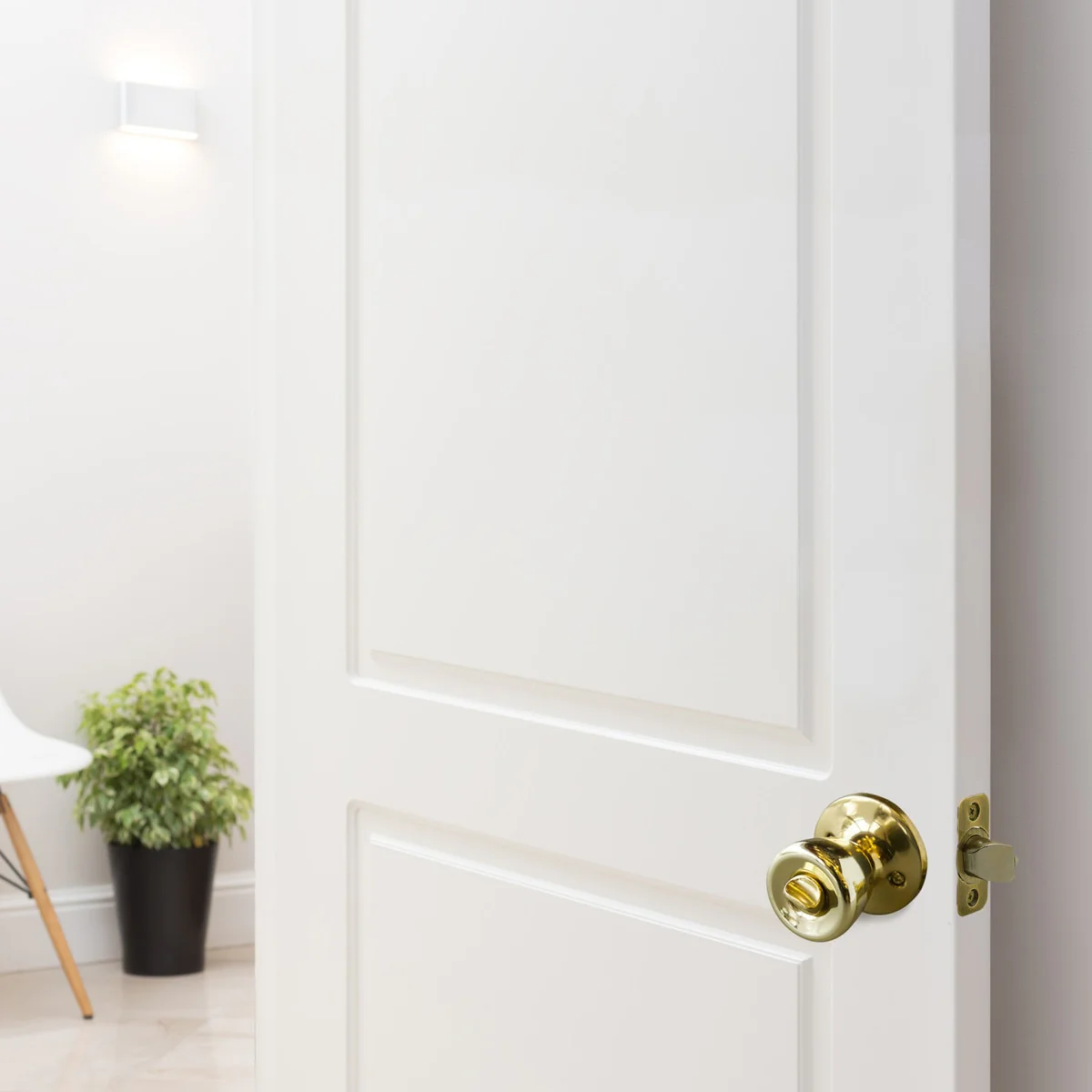 Design House Terrace Privacy Door Knob in Polished Brass - Image 3