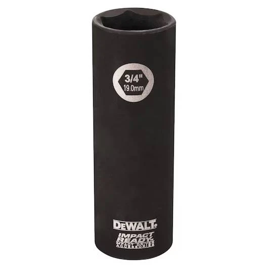 DeWalt 1/2" Drive Sockets IMPACT READY® 3/4" 1/2 Drive Deep Socket (6 Point) - Image 2