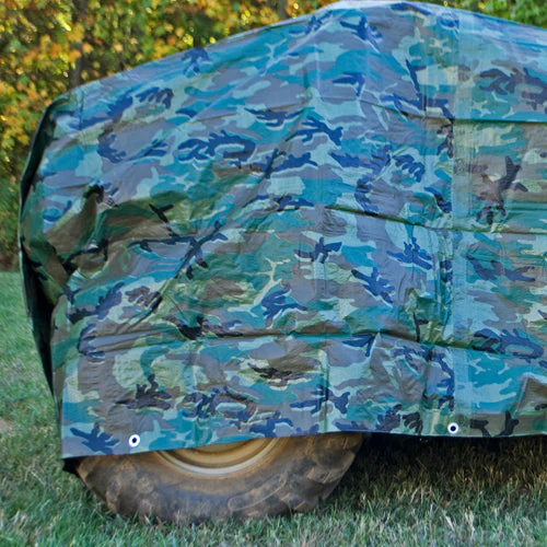 Dize Weathermaster® Brown/Green Poly Tarp - Image 3