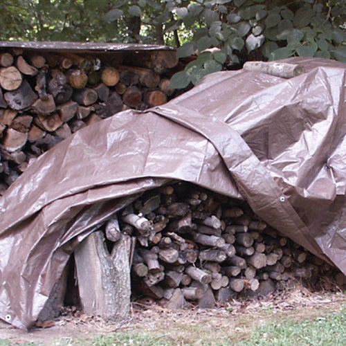 Dize Weathermaster® Brown/Green Poly Tarp - Image 5