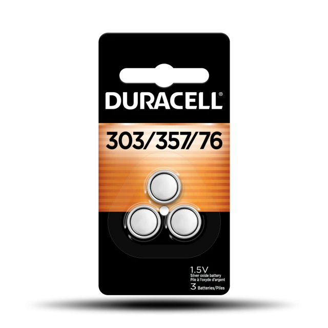 Duracell 303/357/76 Silver Oxide Button Battery - Image 3
