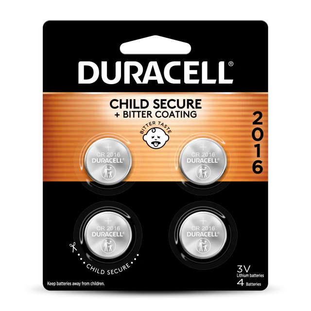 Duracell CR 2016 Lithium Coin Battery with Bitter Coating - Image 4