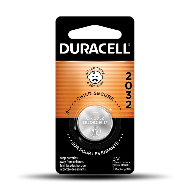 Duracell CR 2032 Lithium Coin Battery with Bitter Coating - Image 2