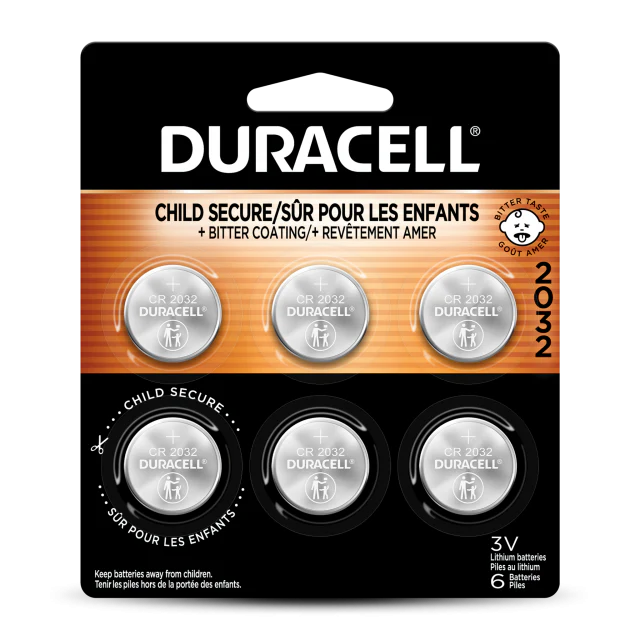 Duracell CR 2032 Lithium Coin Battery with Bitter Coating - Image 5