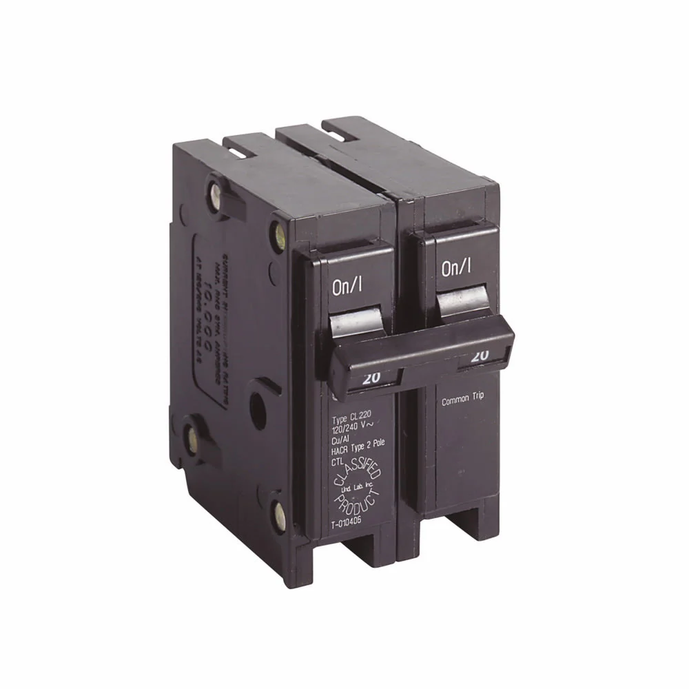 Eaton CL220 Classified 3/4" Thermal Magnetic Circuit Breaker 20 A