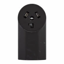 Eaton Cooper Wiring 3-Wire 30-Amp 125-Volt Surface Mount Dryer Power Receptacle, Black