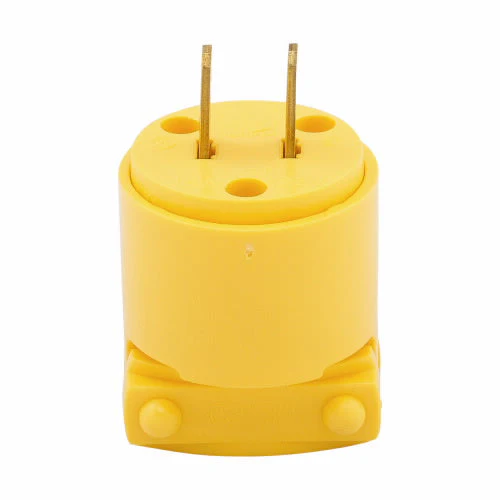 Eaton Cooper Wiring Arrow Hart Straight Blade Plug 15A, 125V Yellow