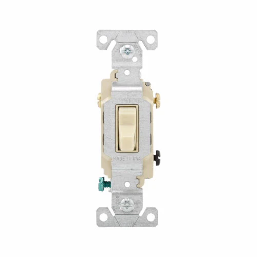 Eaton Cooper Wiring Commercial Grade Toggle Switch 15A, 120/277V Ivory