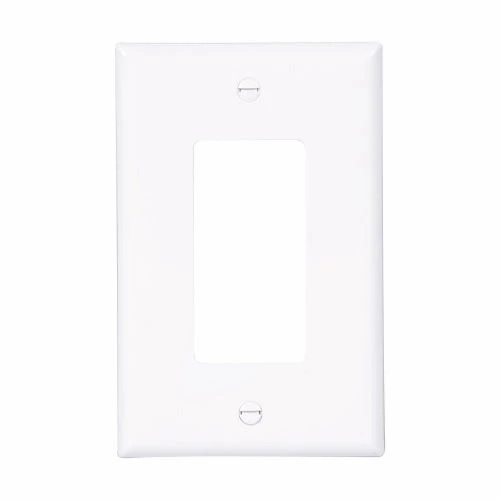 Eaton Cooper Wiring Decorator / GFCI wallplate, White 1 Gang