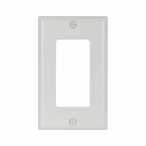 Eaton Cooper Wiring Decorator / GFCI Wallplate, White 1 Gang