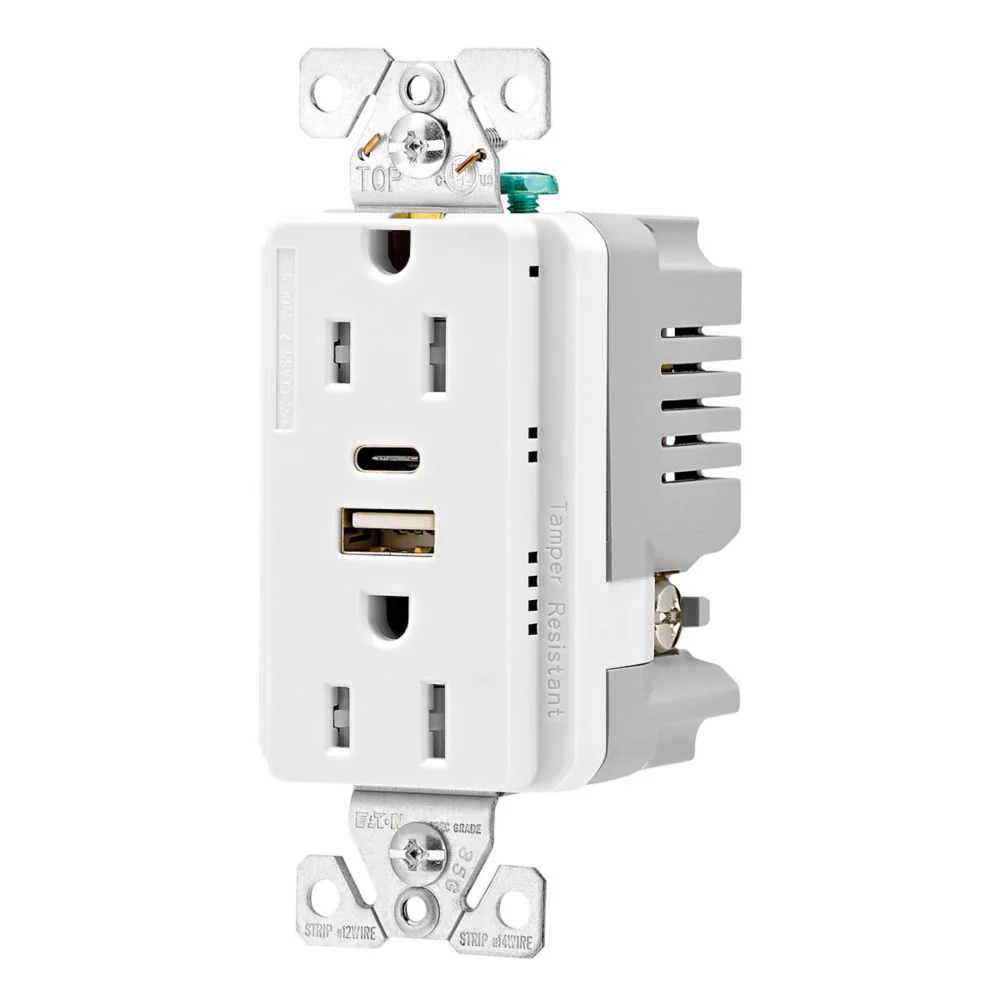 Eaton Charger Tamper Resistant Decorator Receptacle - Image 2