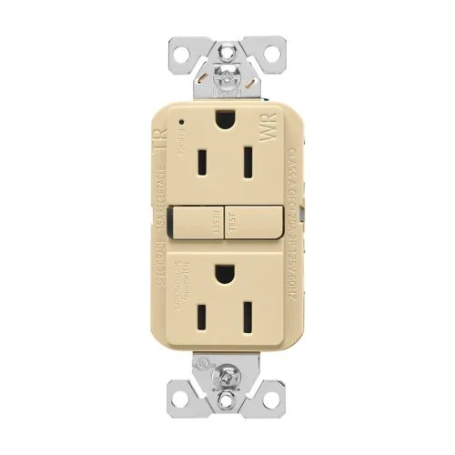 Eaton Tamper and Weather-Resistant Self-Test GFCI 15A 125V Ivory