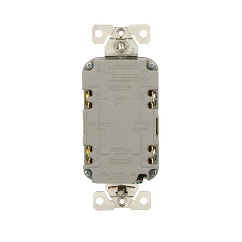 Eaton Tamper and Weather-Resistant Self-Test GFCI 15A 125V Ivory - Image 4