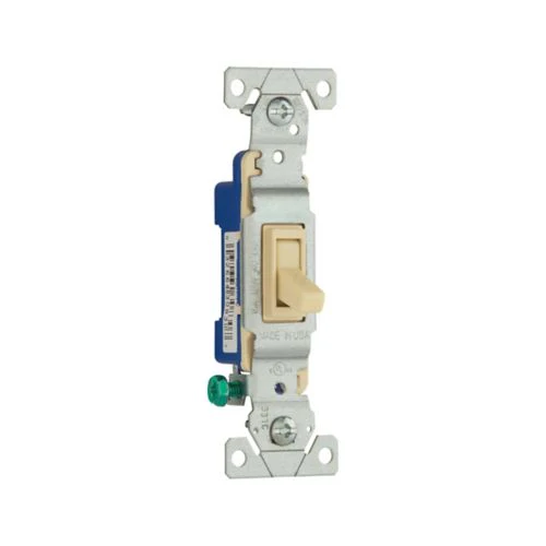 Eaton Toggle Switch 15A 120V Ivory Single-Pole Polycarbonate - Image 2