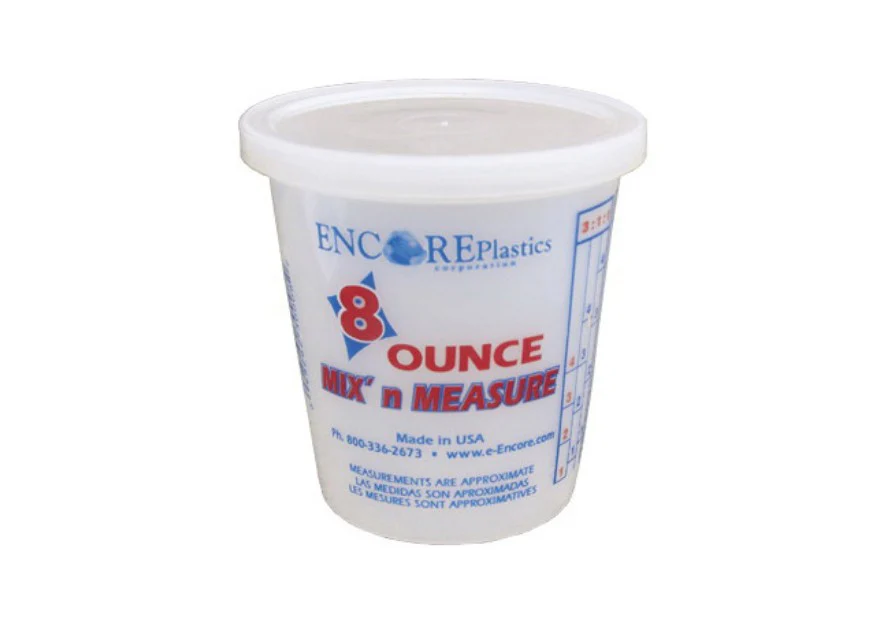 Encore Plastics 300338 Mix N' Measure Container, Plastic ~ 1/2 Pint - Image 2
