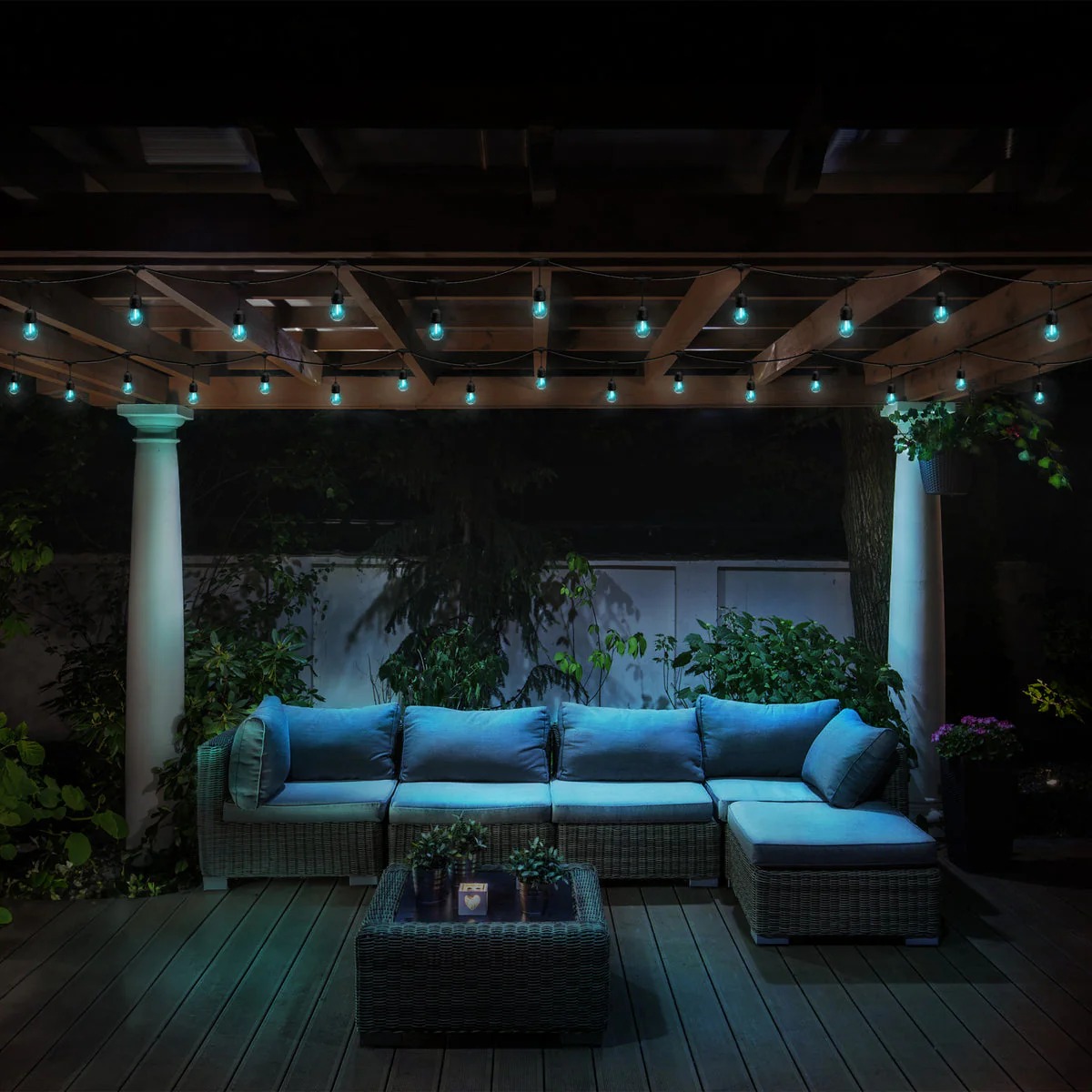 Feit Electric 24 ft. Color Changing Filament LED String Light with Remote - Image 9