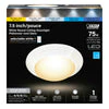 Feit Electric 74006/6WYCA 7.5 in. 12W (75W Replacement) Color Selectable Round LED Ceiling Downlight, White - Image 4