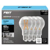 Feit Electric 8.8W (60W Replacement) Daylight (5000K) Medium E26 Base A19 Enhance Dimmable Clear General Purpose LED Light Bulb (4-Pack) - Image 3