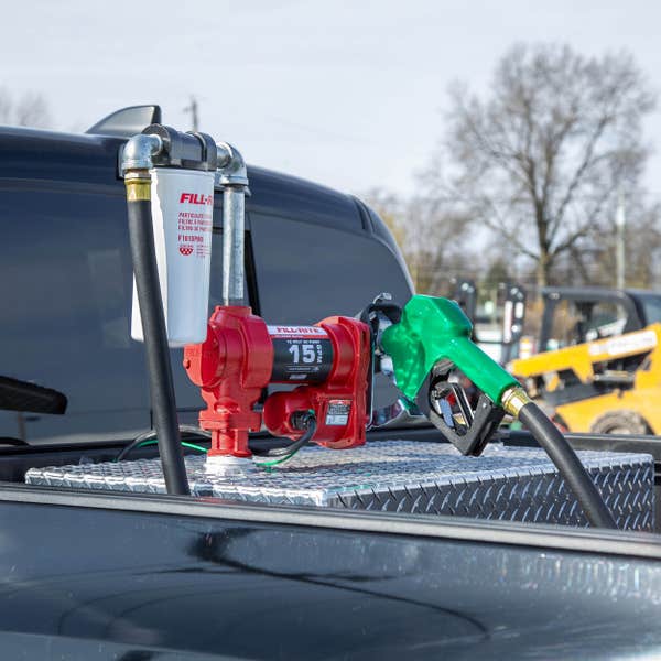 Fill Rite 12V DC 15 GPM Fuel Transfer Pump with Nozzle and Particulate Filter Kit - Image 6