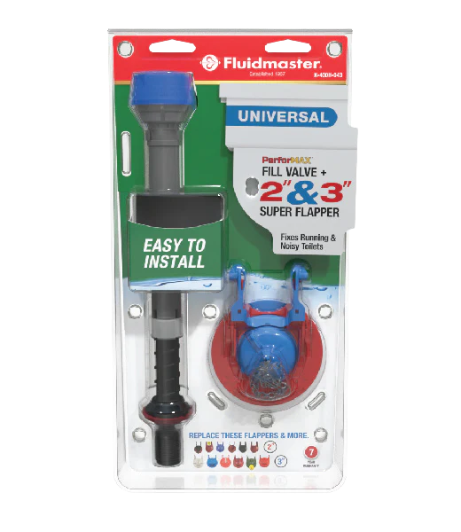 Fluidmaster K-400H-043 Fill Valve + 2" & 3" Super Flapper - Image 2