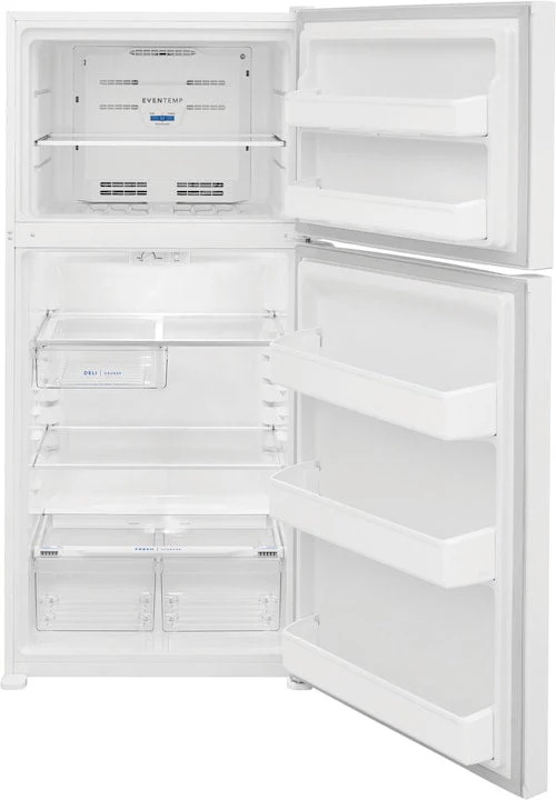 Frigidaire 18.3 Cu. Ft. Top Freezer Refrigerator LED Lighting Frost Free Defrost ADA Compliant in White