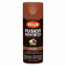 Fusion All-In-One Spray Paint + Primer, Satin Brick, 12-oz.
