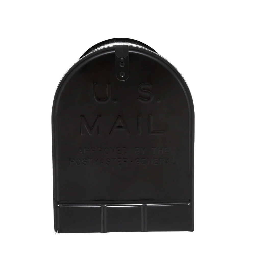 Gibraltar Black Stanley Galvanized Steel Post Mount Mailbox - Image 2