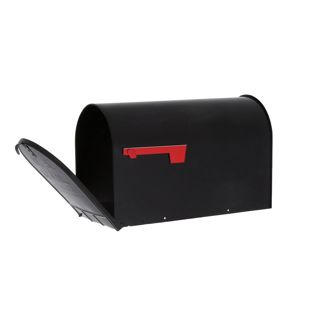 Gibraltar Black Stanley Galvanized Steel Post Mount Mailbox - Image 4