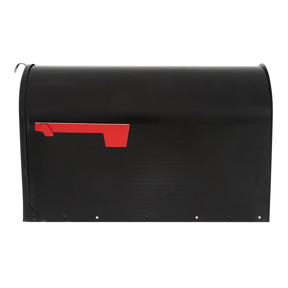 Gibraltar Black Stanley Galvanized Steel Post Mount Mailbox - Image 5