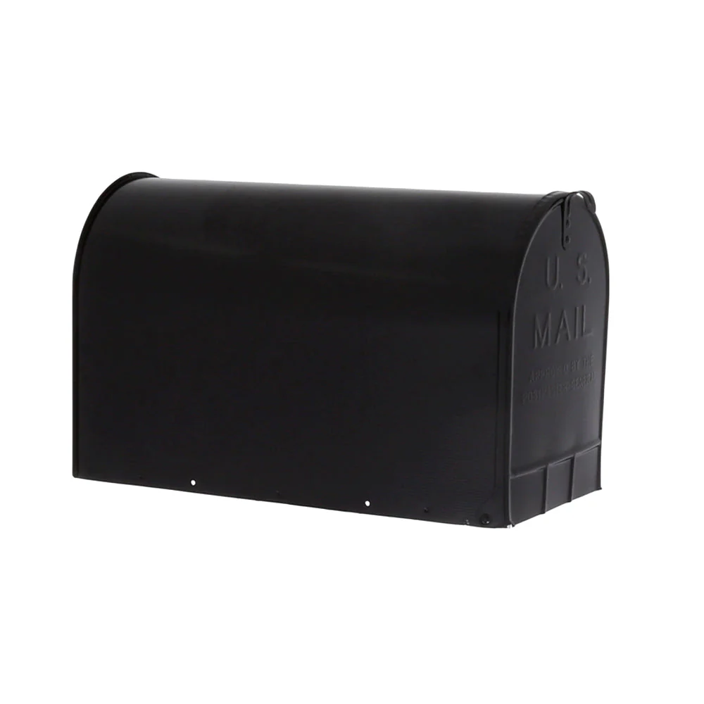 Gibraltar Black Stanley Galvanized Steel Post Mount Mailbox - Image 7