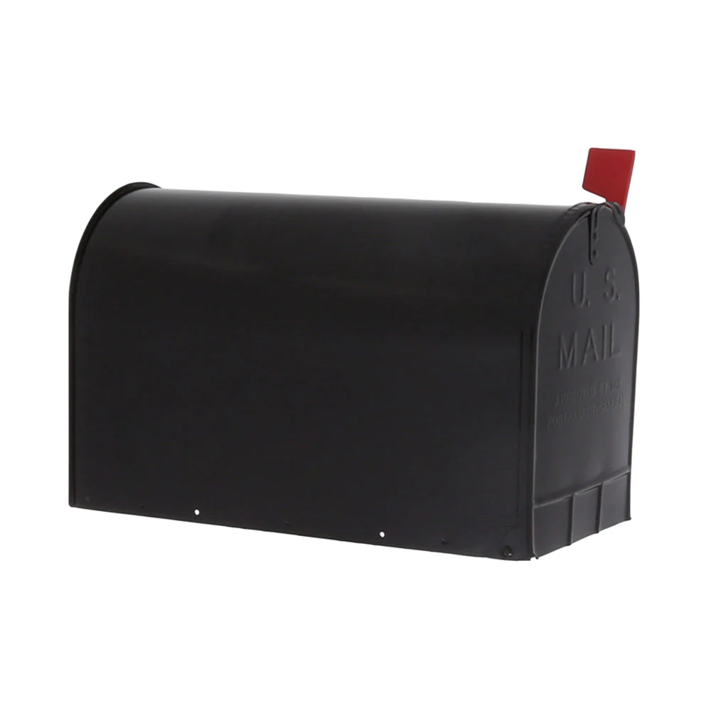 Gibraltar Black Stanley Galvanized Steel Post Mount Mailbox - Image 8