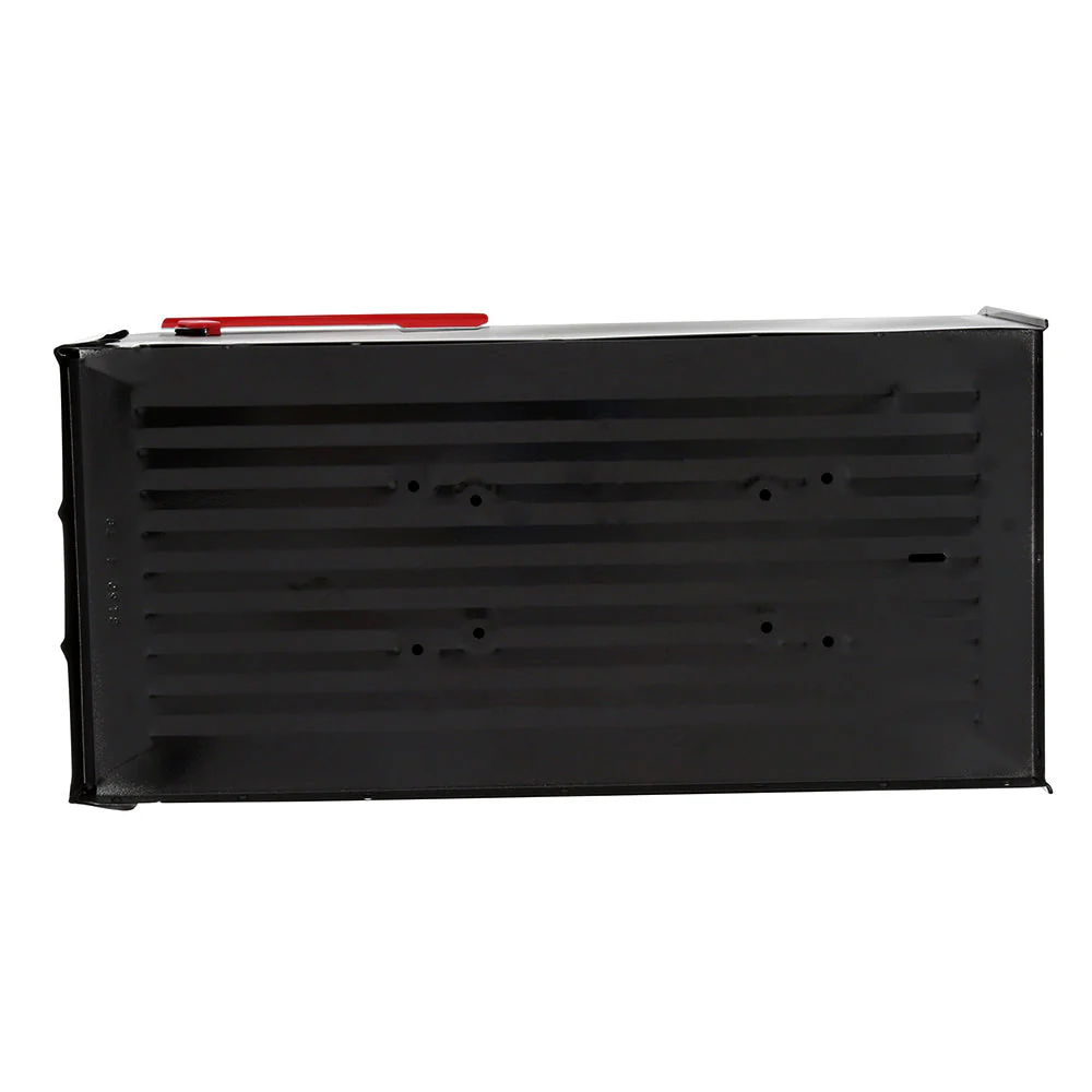 Gibraltar Black Stanley Galvanized Steel Post Mount Mailbox - Image 9