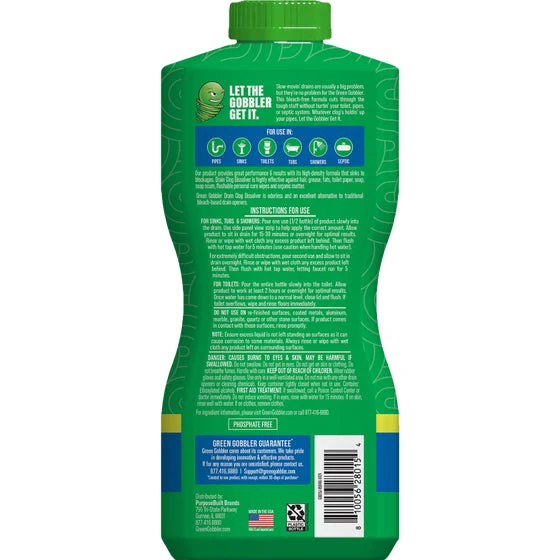 Green Gobbler Liquid Drain Clog Dissolver - Image 2
