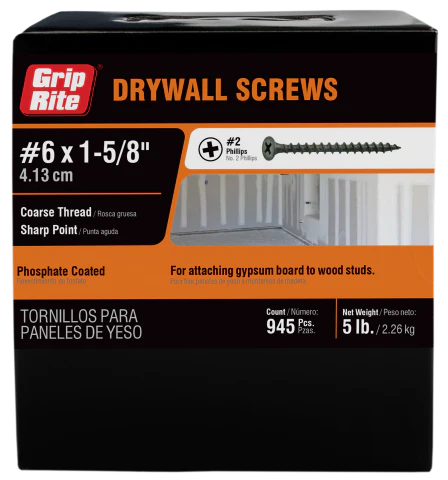 Grip Rite Coarse Thread Drywall Screws - Image 4