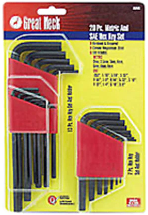 HEK KEY SET 20 PC. METRIC SAE