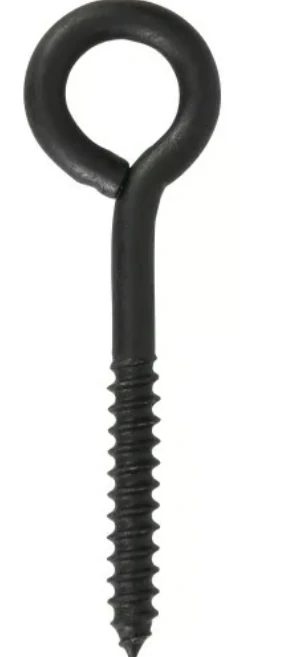 Hillman Durasteel Eye Lag Bolt Black Flagged (3/8" x 4-1/2") 155 lbs