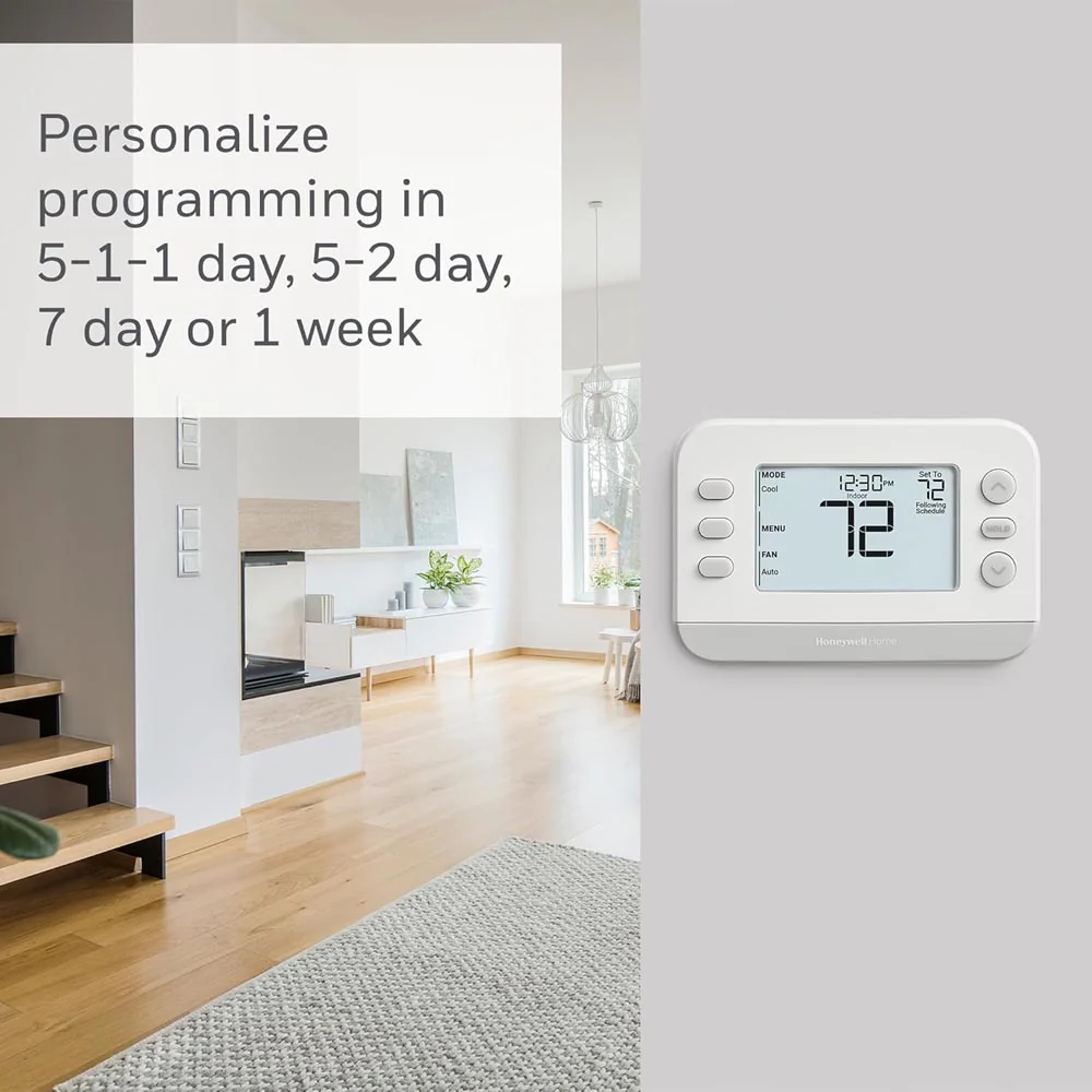 Honeywell Honeywell Home X2P Flex Schedule Programmable Thermostat for Multi-Stage Conventional and Heat Pump Systems - Image 3