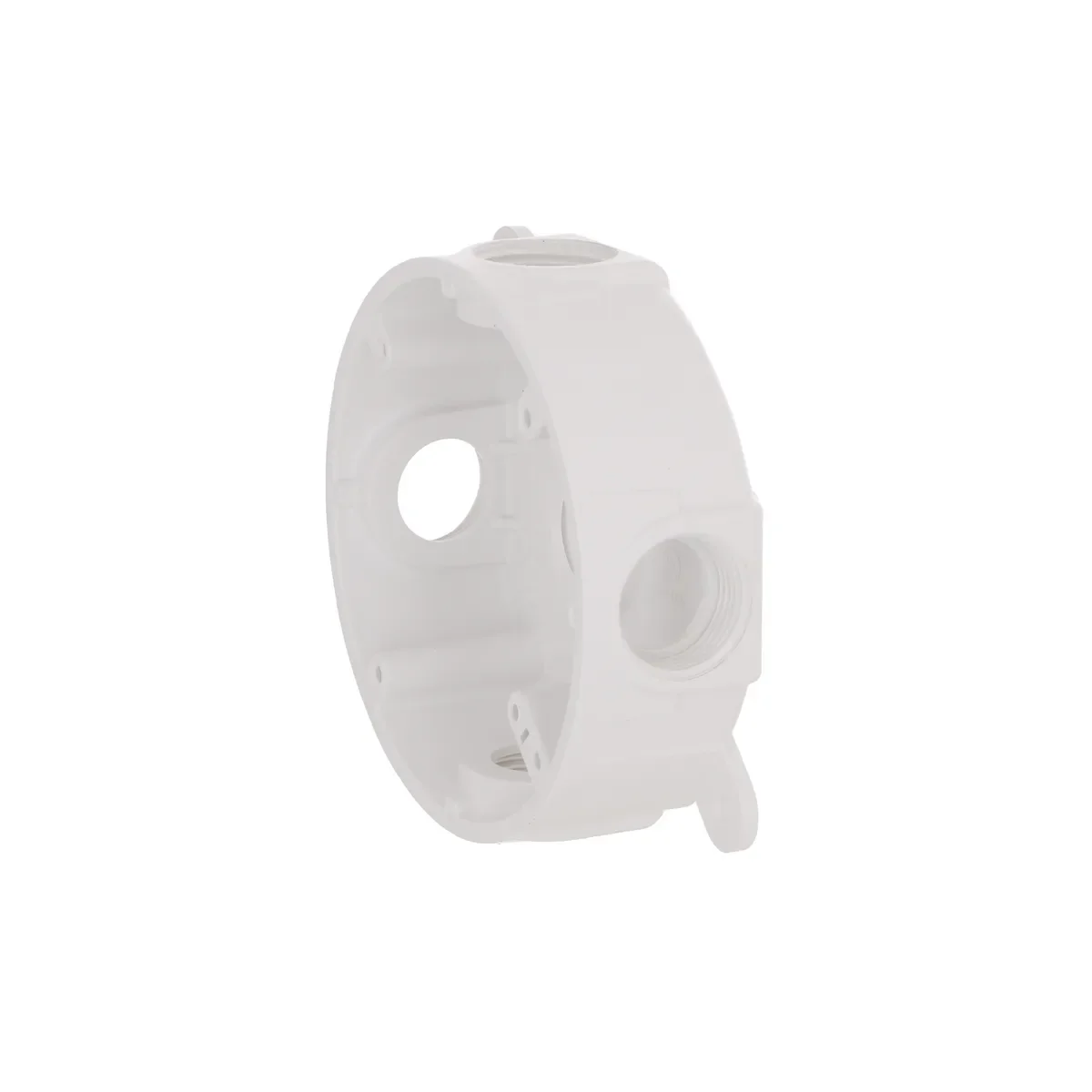 Hubbell Round Weatherproof Box, Five 1/2 or 3/4 in. Threaded Outlets, White - Image 2