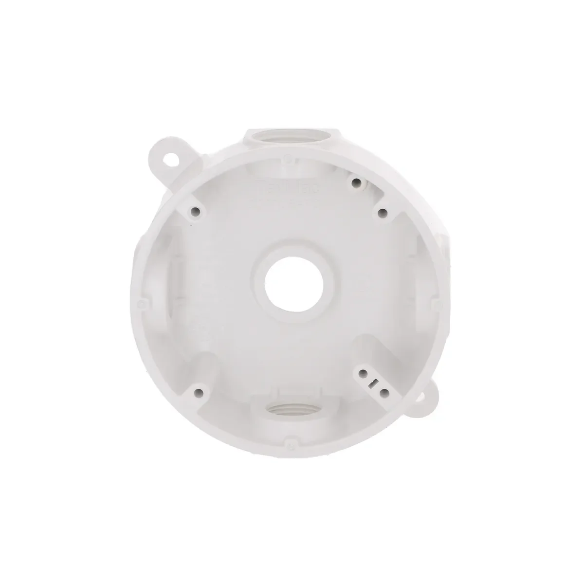 Hubbell Round Weatherproof Box, Five 1/2 or 3/4 in. Threaded Outlets, White - Image 3