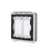 Hubbell Taymac 2-Gang Weatherproof Flip Cover Flat Clear - Image 5