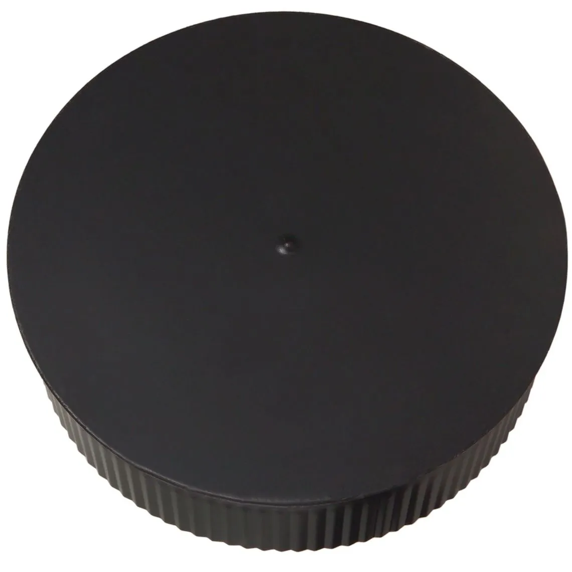 Imperial BM0152 7" Black Crimp Tee Cap - Image 3