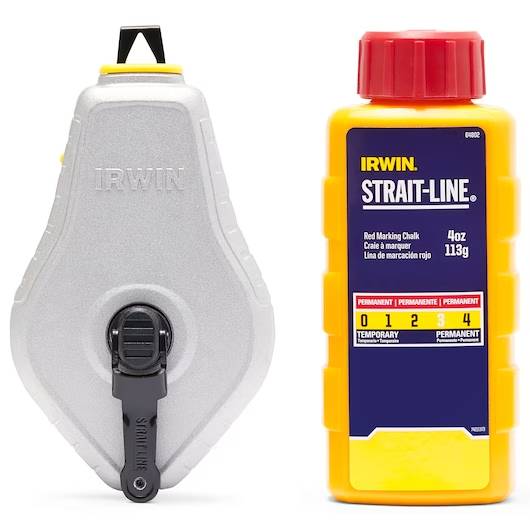 Irwin Strait-Line® Classic Aluminum Chalk Reel w/ Red Chalk - Image 2