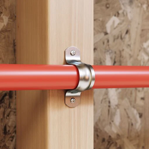 Jones Stephens IPS Pipe Strap, Two-Hole, Galvanized - Image 3