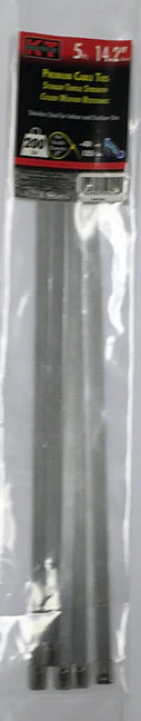 K-T Industries 14.2" Stainless Steel, Wide, 5/Pk