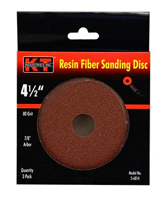 K-T Industries 4-1/2" 80 Grit Sanding Disc 3 Pk