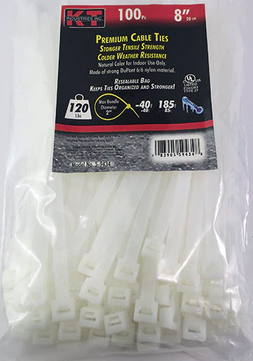K-T Industries 7.9" Heavy Duty, Natural, 100/Pk