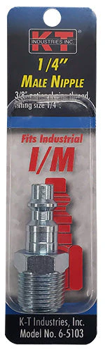 K-T Industries Industrial 3/8'' Male Npt 1/4'' Nipple